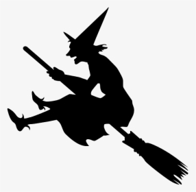 Witch Silhouette Template, HD Png Download, Free Download