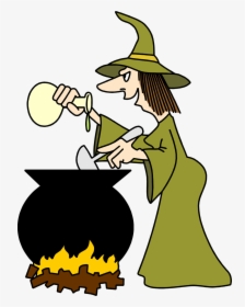 Authentic Witches Images Free Witch Hat Png Transparent - Witch Cooking With Pot Clipart, Png Download, Free Download