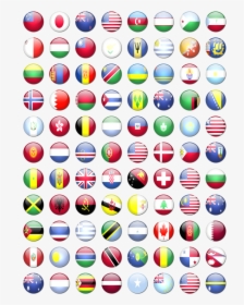 Rounded World Free Icons - Round Flags Of The World, HD Png Download, Free Download