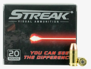380 Acp Ammunition Streak 380090jhp-strk 90 Grain Jacketed - Bullet, HD Png Download, Free Download
