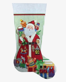 Stocking, Father Christmas - Christmas Stocking, HD Png Download, Free Download