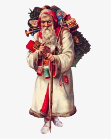 Victorian Father Christmas Clipart - Santa Claus, HD Png Download, Free Download