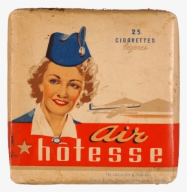 N - D - - Cigarette Pack - Air Hostess Cigarettes - Vintage Advertisement, HD Png Download, Free Download