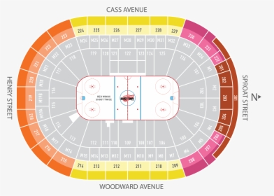 Season Ticket Plans Little Caesars Arena Detroit Red - Little Caesars Arena Seating Chart Red Wings, HD Png Download, Free Download