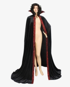 Black Cape Png - Black And Red Dracula Cape, Transparent Png, Free Download