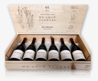 Flowers 2017 Pinot Noir 6-bottle Wood Box Set - Wooden Wine Box 6 Botttle, HD Png Download, Free Download
