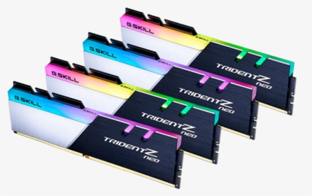 64gb Kit Trident Z Neo Ddr4 3600mhz, Cl18, Black-silver, - G Skill Trident Z Neo, HD Png Download, Free Download