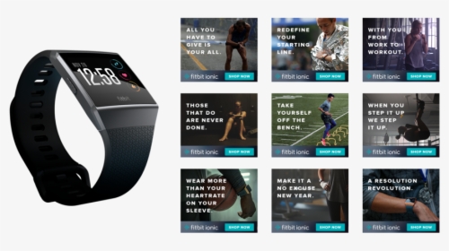 Fitbitbanners Frombrad - Online Advertising, HD Png Download, Free Download