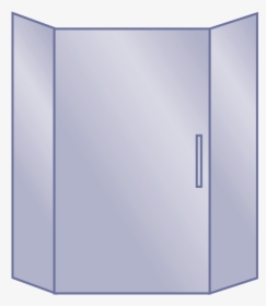 Neo Angle Shower Door - Cupboard, HD Png Download, Free Download