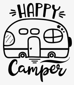 This Adorable "happy Camper - Happy Camper Svg Free, HD Png Download, Free Download