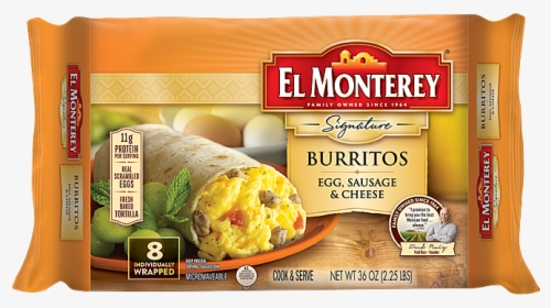 El Monterey Egg Sausage And Cheese Burrito, HD Png Download, Free Download