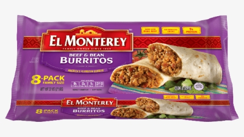 Ruiz Foodservice Beef And Bean Burrito, 4 Ounce - El Monterey Burritos, HD Png Download, Free Download