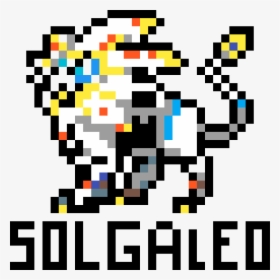 Solgaleo Pixel Art Pokemon Hd Png Download Kindpng