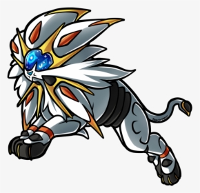 Drawing Lions Cool - Solgaleo, HD Png Download, Free Download
