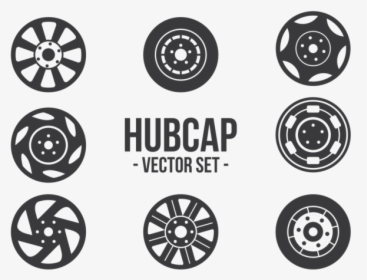 Hubcap Icons Vector - Transparent Tire Icon Set, HD Png Download, Free Download