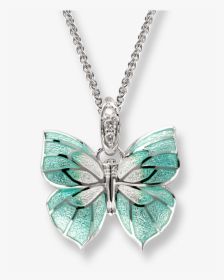 Nicole Barr Designs Sterling Silver Butterfly Necklace - Necklace, HD Png Download, Free Download