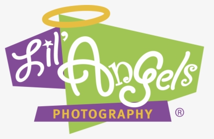 Lil Angels Png Logo Vector Black And White - Lil Angels Photography Logo, Transparent Png, Free Download