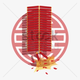 Chinese Firecrackers V矢量图形 - Graphic Design, HD Png Download, Free Download