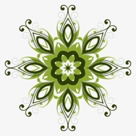 Visual Arts,plant,flower - Transparent Green Flower Design, HD Png Download, Free Download
