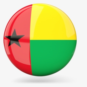 Glossy Round Icon - Guinea Bissau Flag Circle, HD Png Download, Free Download