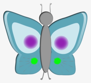 Blue Butterfly Image - Butterfly, HD Png Download, Free Download