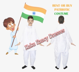 Animated Boy With Indian Flag, HD Png Download, Free Download
