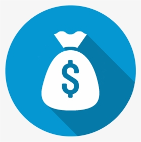 Flat Icon Money Blue, HD Png Download, Free Download