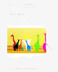 Girfas Africa Love Sticker By Pirimarialf Report - Giraffe, HD Png Download, Free Download