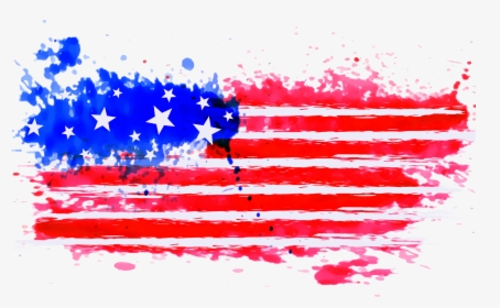 American Flag Splash Png, Transparent Png, Free Download