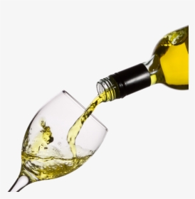 Glass Background Wine Transparent - Wine Glass With Bottle, HD Png Download, Free Download