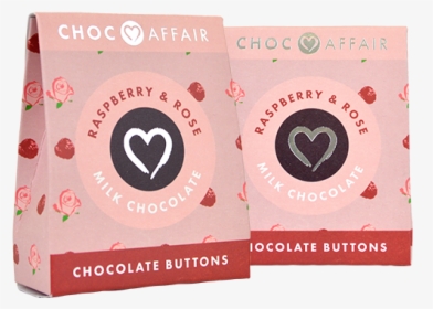 Raspberry & Rose Milk Chocolate Buttons - Circle, HD Png Download, Free Download