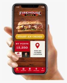 Mobile Hand - Firehouse Subs, HD Png Download, Free Download