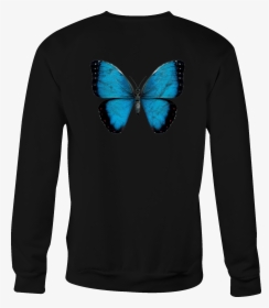 Crewneck Sweatshirt Morpho Butterfly 3d For Women Thumbnail - Lycaenid, HD Png Download, Free Download