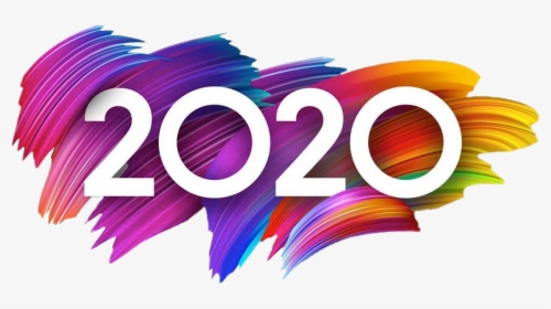 Happy New Year 2020 Colourful Paint - Google Pay 2020 Scanner, HD Png Download, Free Download