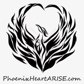 Free Png Download Phoenix Bird Images Black And White, Transparent Png, Free Download