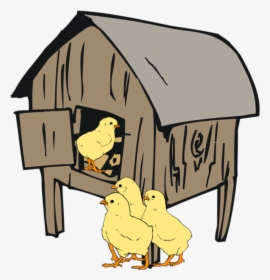 Clipart Hen House Graphic Black And White Stock 28 - Clip Art Hen House, HD Png Download, Free Download