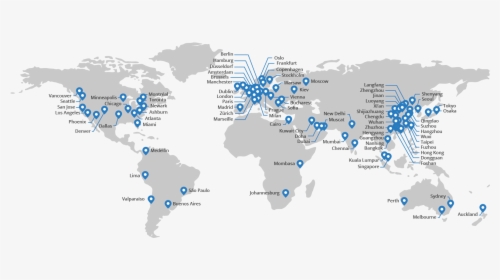 World Data Center Map, HD Png Download, Free Download
