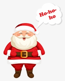 Clip Art Black And White Library Claus Ho Png Image - Santa Claus Gif Png, Transparent Png, Free Download