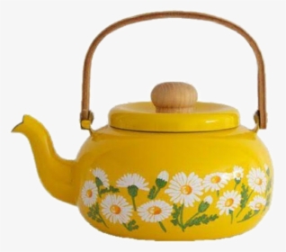 #tea #cup #can #yellow #flowers #aesthetic #png #cute - Yellow Aesthetic Niche Png, Transparent Png, Free Download