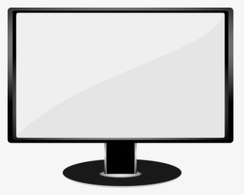 Computer Monitor Clip Art Black And White - Monitor Clipart Black And White, HD Png Download, Free Download