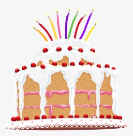 Birthday Cake Png Clipart Picture, Is Available For - Cake Png In Front, Transparent Png, Free Download