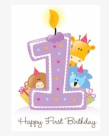 #1st #1st Birthday # Birthday - 1st Birthday Candle Png, Transparent Png, Free Download