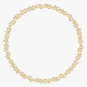 Thumb Image - Gold Floral Round Frame Png, Transparent Png, Free Download