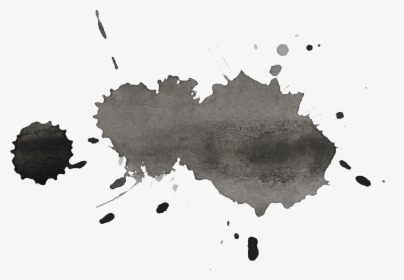 Watercolor Black Splash Png, Transparent Png, Free Download