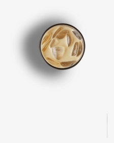 Iced Coffee Top View - Iced Coffee From The Top, HD Png Download, Free Download
