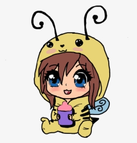 #babybee #bee #cgl #baby #bumblebee #bee #chibi #anime - Cartoon, HD Png Download, Free Download
