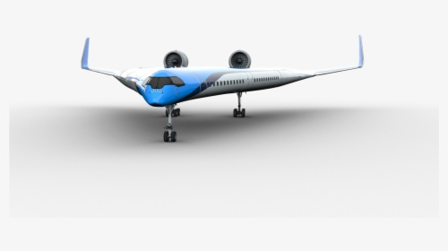V Shaped Airplane With Its Wheels Down - Klm Tu Delft, HD Png Download, Free Download
