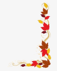 Clipart Borders Autumn - Fall Leaves Clip Art Border, HD Png Download, Free Download