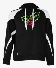 80s Retro Neon Sign X Mas Holly Berries T Shirt - Hoodie, HD Png Download, Free Download