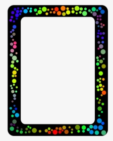 Clip Art Colorful Borders Png - Polka Dots Border Design, Transparent Png, Free Download